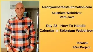 How To Handle Calendar In Selenium Webdriver | Date Picker Calendar