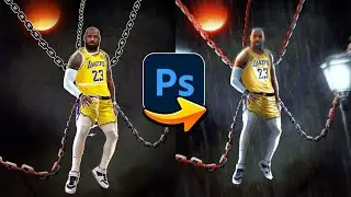 How I Created This Chained King James Poster in Photoshop (Layer Breakdown)