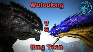 Wutoulong vs. King Titan (Gamma) | ARK Kaiju Battle 🦎