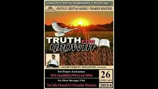 26 - 02 - 2024 - MORNING DEVOTION ENGLISH PASTOR ADAM SAMUEL INGLETON