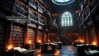 The Arcanum Athenaeum 📚✨ | Enchanted Fantasy Library Ambience, Medieval Study & Relaxing Music