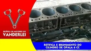 Retifica e brunimento do cilindro de opala 6 cilindros.