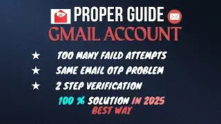 Proper Guide Gmail Account Recovery same email otp problem || can't sign you in google account 2025