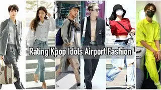Rating the best kpop idol airport fashion|rated-k