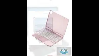Rose gold Magic Keyboard Case for ipad Air6/Air7 11-inch, Bluetooth Keyboard with RGB Backlight &...