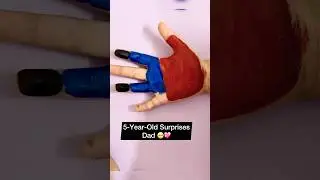 5-Year-Old Surprises Dad with Cutest Card & Badge 🥹💖 | Father&rsquo;s Day Special!