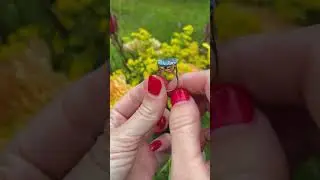 Vintage Blue Topaz 9ct Gold Cocktail Ring