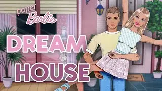 How To Make Luxury Dream House in Album For Paper Barbie and Ken |  Paper Doll Crafts #quietbook