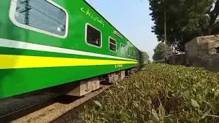 Videos made by Shalimar Express train running with new coaches at various locations of Pak Railways