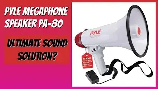 REVIEW (2025): Pyle Megaphone Speaker PA-80. Features.
