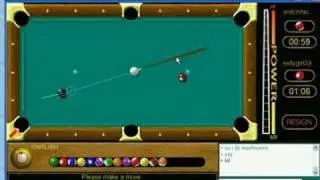 Worldwinner 8 ball double-kiss shot #2