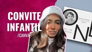 Convite Infantil Moderno no Canva ✨ | Design Minimalista com Foto