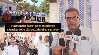 TSRTC Retired Employees Association Launches 2026 Diary at Zahirabad Bus Depot