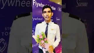 Flywheel Aviation Academy congratulate its student Vivek on his successful job placement in IndiGo✈️