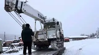 Погрузка гусеничного крана МТК-25.9