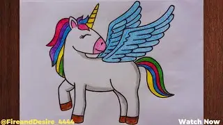 How to draw unicorn for kids