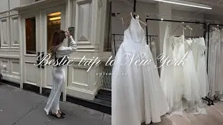 NYC Vlog 🤍 wedding dress shopping | bestie weekend
