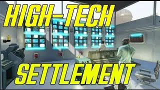 Fallout 4 - Institute Fortress! - High-Tech Settlement! - Ultrawide Gaming