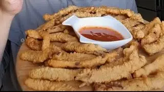 Frites d'aubergines bien croustillantes