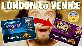 8 Ball Pool - LONDON to VENICE - Playing all tables from 50 To 150Million coins