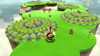 Rolling in the Clouds ~ Rolling Green Galaxy ~ Super Mario Galaxy🍄Super Mario 3D All Stars #agr 😶