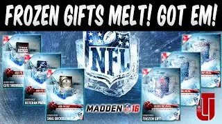 MUT 16 FROZEN GIFTS REVEALED! WE HAVE ALL OF THEM! MADDEN 16 ULTIMATE TEAM ULTIMATE FREEZE PROMO!