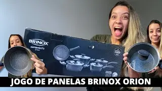 COMPREI O JOGO DE PANELAS ORION DA BRINOX -Panelas de indução do meu enxoval de casa nova