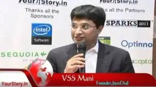 VSS Mani, Founder of JustDial at TechSparks-2011