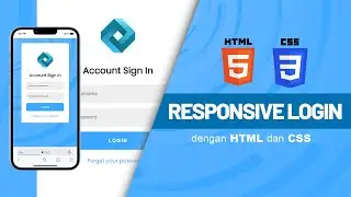 Tutorial Responsive Login Form dengan HTML dan CSS