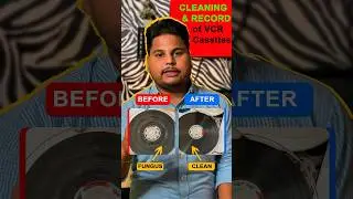✅Cleaning and Recording of VCR/VHS Cassette or Tape #youtube #shorts