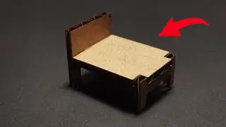 DIY - How to make a tiny bed from cardboard | Doll house
