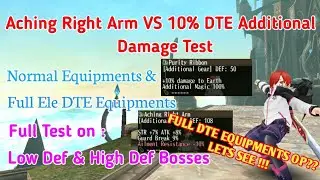 Toram Online - 10% Dte Add vs Aching Right Arm Damage Test at 2H. Which Better?!