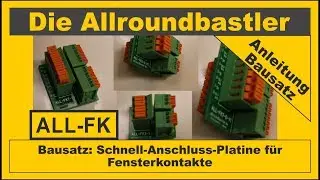 Bausatz ALL-FK: Die Platinen für die Verdrahtung von Fensterkontakten