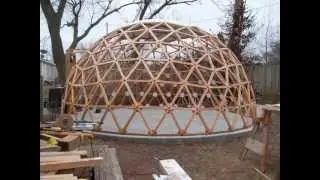 Geodesic Dome Building in a Minute and a Half