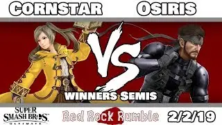 Red Rock Rumble #8 - RVVL Osiris (Snake) VS. Cornstar (Robin) - SSBU Winners Semis - Smash Ultimate
