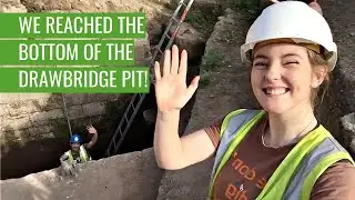 We reached the bottom of the drawbridge pit at PONTEFRACT CASTLE