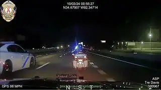 Pursuit of Reckless Motorcycle Ends w/ TVI Reckless in Little Rock Arkansas State Police Troop A