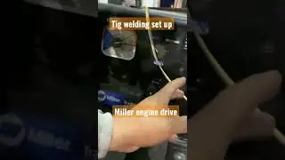 Tig weld setup on Miller engine drive