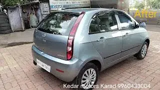 #Tata Indica Vista denting and painting car painting service   Kedar motors Karad 9960433004