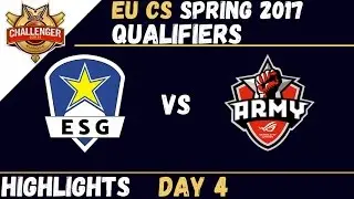 ESG vs ROG | Highlights | EU CS Qualifier 2017 Day 4 | Euronics Gaming vs Asus ROG Army