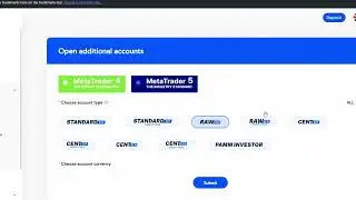 VT markets account types (STANDARD, ECN, CENTS)