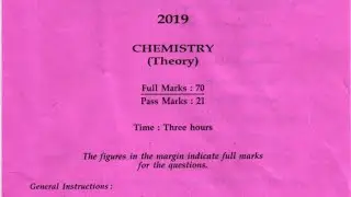Class 12 Chemistry Question Paper 2019 Ahsec Chemistry Question Paper 2019 #bs_tuition_classes