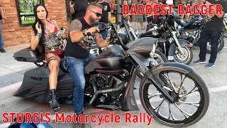 V#585 BADDEST BAGGER | Sturgis Motorcycle Rally | 4K