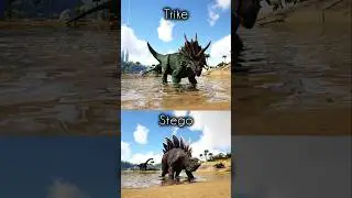 Ark Survival Evolved: Trike vs Stego #ark #shorts