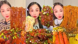 Insane Chinese Takeout Mukbang | Spicy Noodles, Rice Rolls & Crunchy Chicken ASMR #378