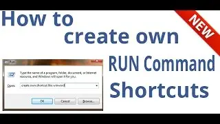 How to create own Run Command Shortcuts