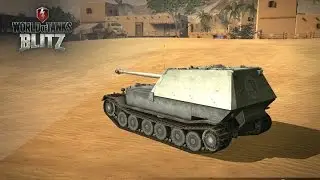 WoT Blitz - Получил мастера на Ferdinand  (полный бой c  комментариями)
