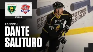 Dante Salituro po meczu GKS Katowice - HC RT Torax Poruba 2:3 k. (29.08.2024)