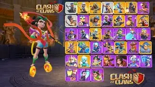 🗡️🗡️🗡️All Royal Champion Skins and Animations 👑👑👑 | Clash of Clans | #viralvideo