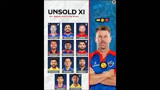 Unsold 11 ipl mega auction 2025 #shorts #ipl